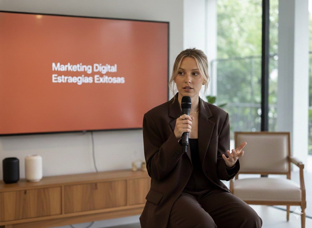 Julia trabajando con enfoque estratégico